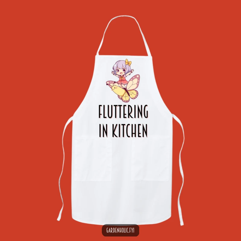 Funny Butterfly Rider Apron - Kitchen Fun Character Flight, Practical Funny Gift for Cooks