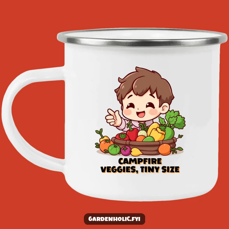 Funny Harvest Character Camping Mug - Outdoor Gardener's Funny Gift