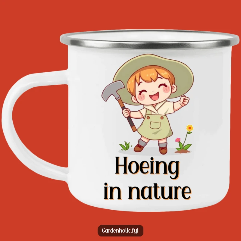 Funny Camping Mug: Gardener On-the-Go, Hoe Swinger Adventures, Great Funny Gift