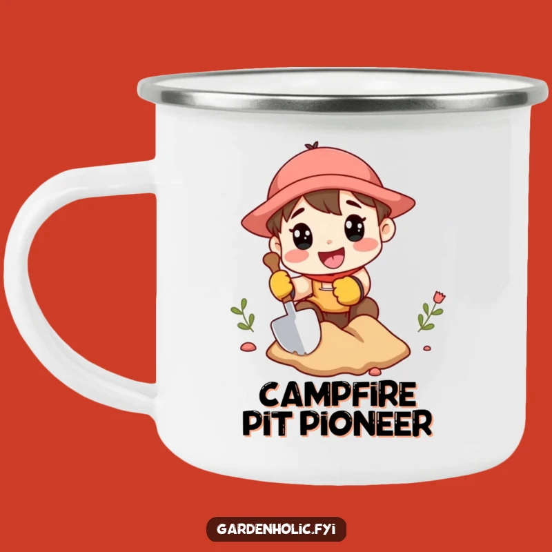 Funny Gardener Camping Mug: Mini Shovel Digging, Hilarious Funny Gift for Campers