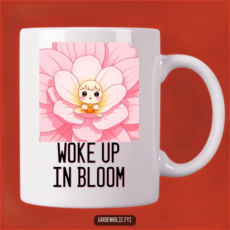 Funny Flower Mug: Tiny Peeker, Giant Bloom Surprise, The Perfect Funny Gift