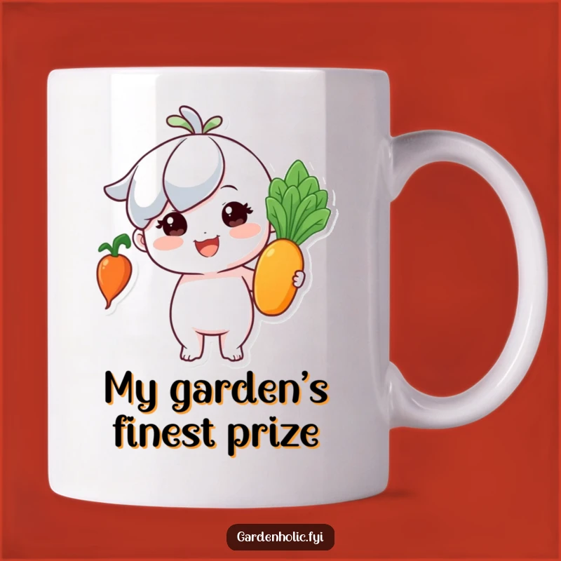 Funny Gardener Mug: Tiny Victor's Proud Vegetable Trophy Gift