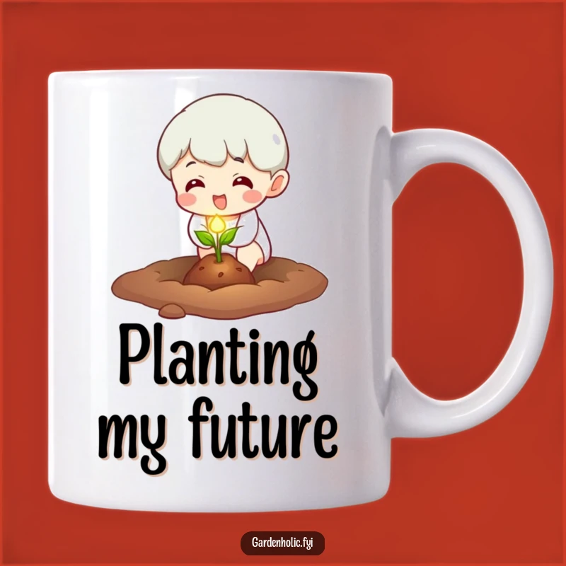 Funny Glowing Seed Planter Mug - Exciting Character Planting, Unique Funny Gift for Gardeners