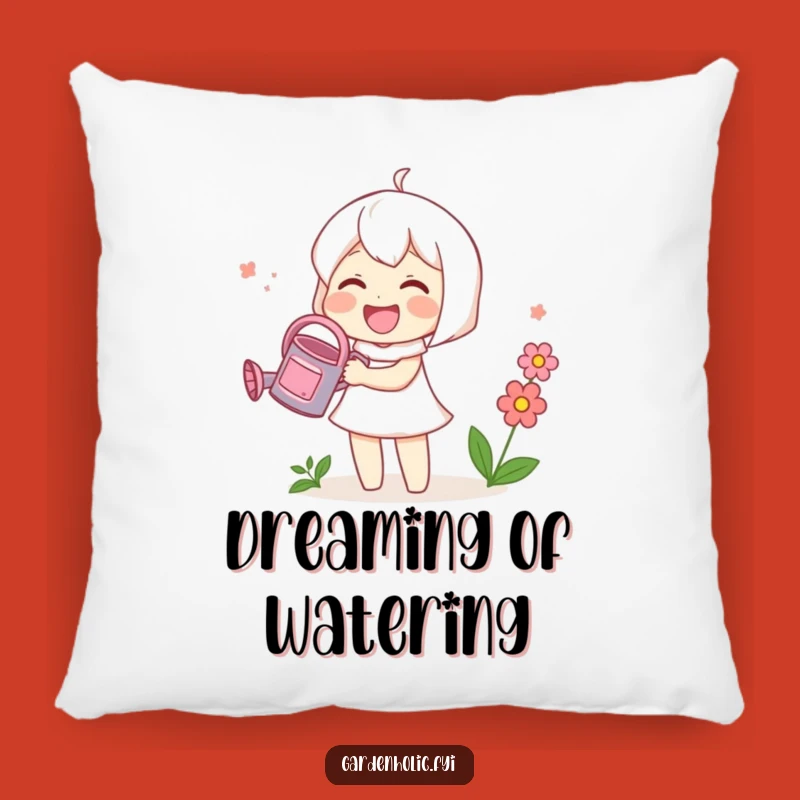 Funny Cute Plant Pillow: Character Watering Bloom, Cozy & Hilarious Home Decor Gift