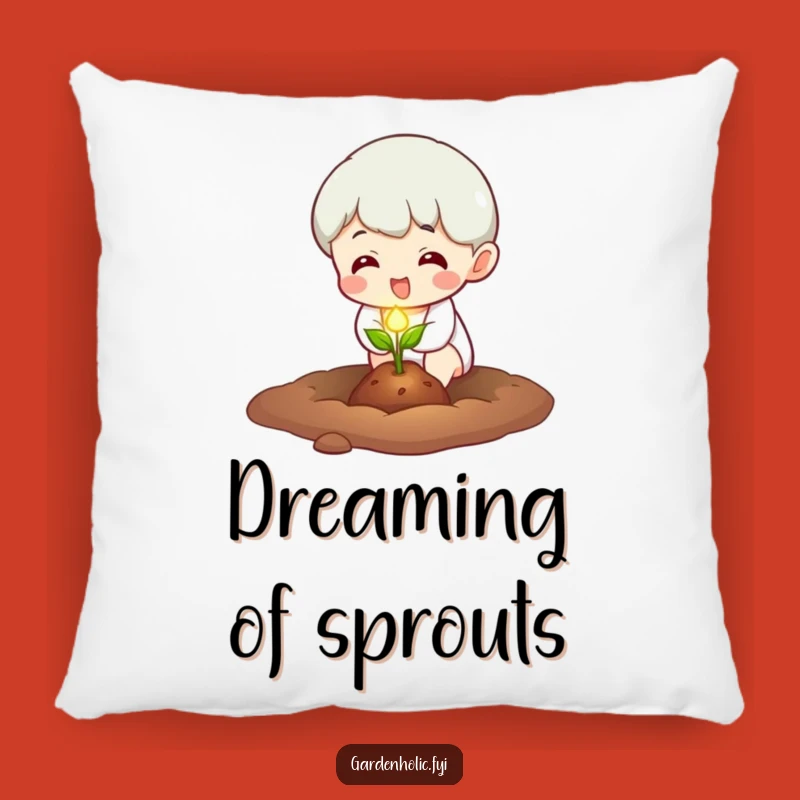 Funny Glowing Seed Planter Pillow - Soft Character Planting, Comfy Funny Gift for Relaxation