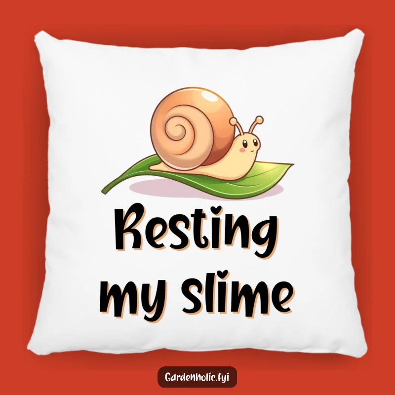 Funny Snail Pillow: Cute Trail, Cozy Comfy Funny Gift for Relaxation