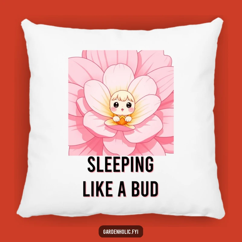 Funny Pillow: Tiny Peeker Surprise, Comfy Floral Cushion, Ideal Funny Gift