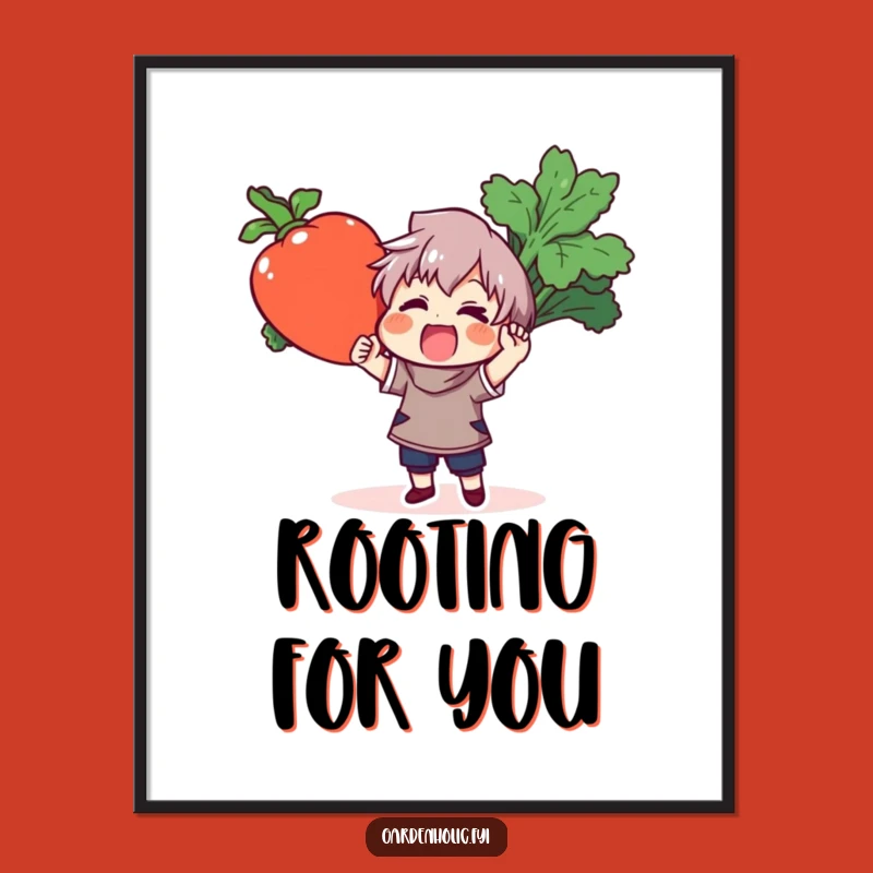 Funny Vegetable Victor Digital Print: Instant Humor for Your Walls