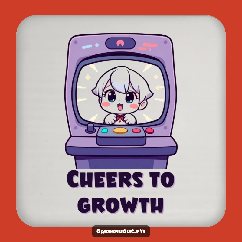 Funny Gardener Coaster: Charming Character's Seedling Surprise Table Protector