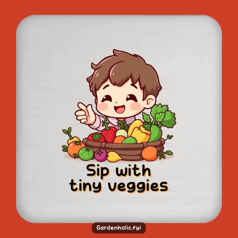 Funny Harvest Character Coaster - Protect Surfaces Funny Gift