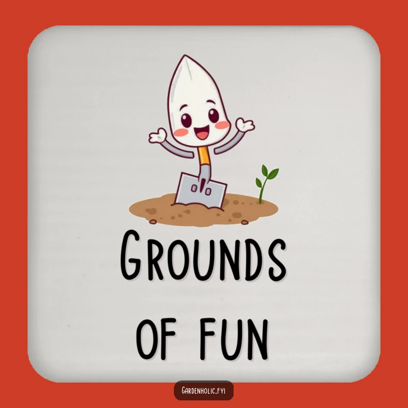 Funny Trowel Flipping Coaster: Garden Tool Protection, Perfect Gift