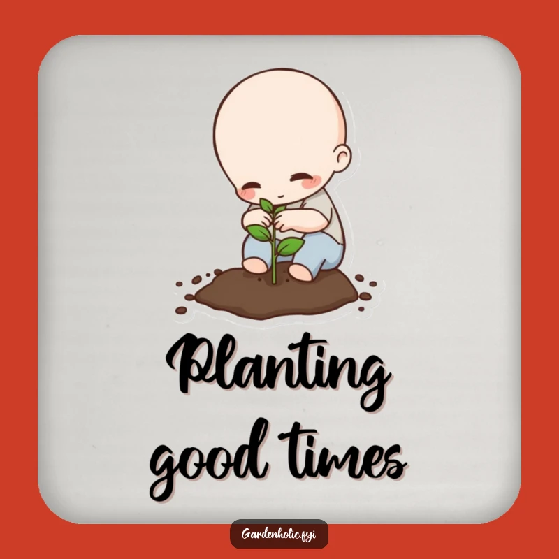 Funny Planting Coasters: Tiny Being Seed Protection, Humorous Home Decor Gift!