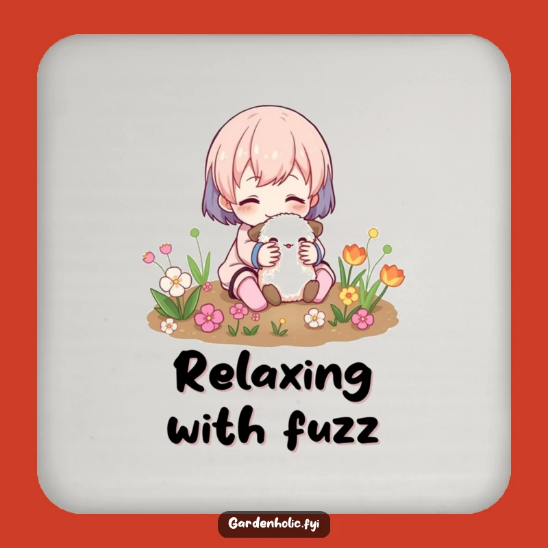 Funny Garden Cuddle Coasters: Fuzzy Friend Protection, Whimsical Table Decor, Set of Funny Gifts for Hosts