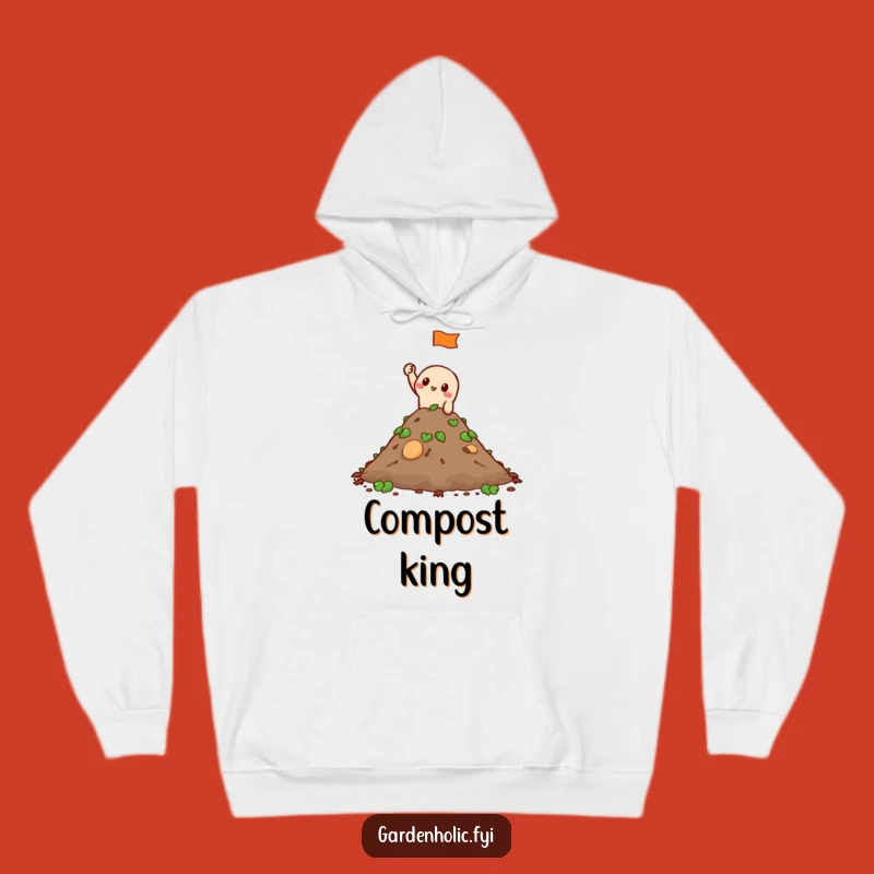 Funny Composter's Hoodie: Tiny Flag Victory, Cozy Garden Sweatshirt, Ideal Funny Gift