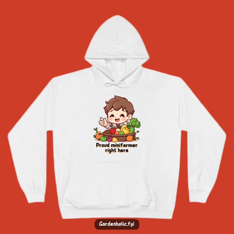 Funny Harvest Character Hoodie - Cozy & Joyful Gardener Gift