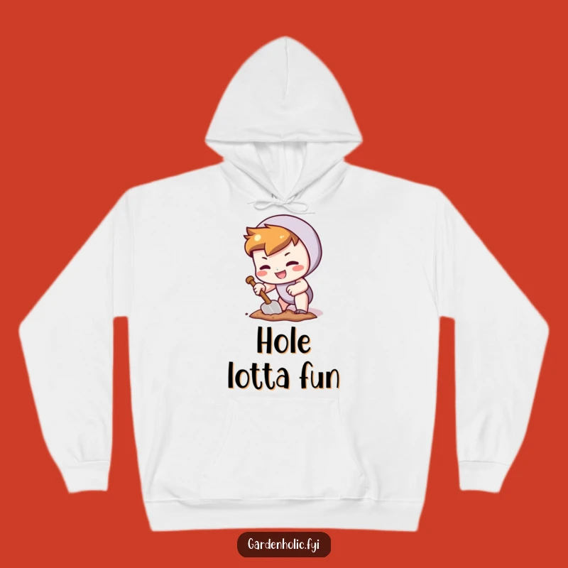 Funny Digger Hoodie: Cozy Character Digging, Warm Hobby Gift Hoodie