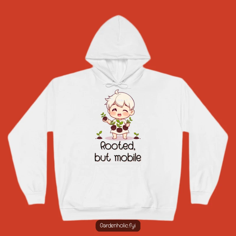 Funny Juggling Seedlings Hoodie: Cozy Gift for Caring Gardeners