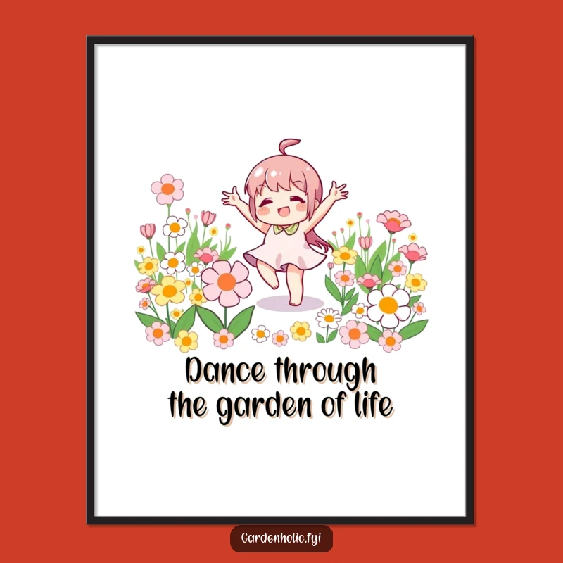 Funny Free Printable Wall Art: Little Character Dancing, Downloadable Art for Joyful Spaces!