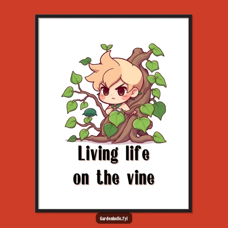 Free Printable Wall Art: Funny Vine Tamer Character, Humorous Downloadable Art for Your Home