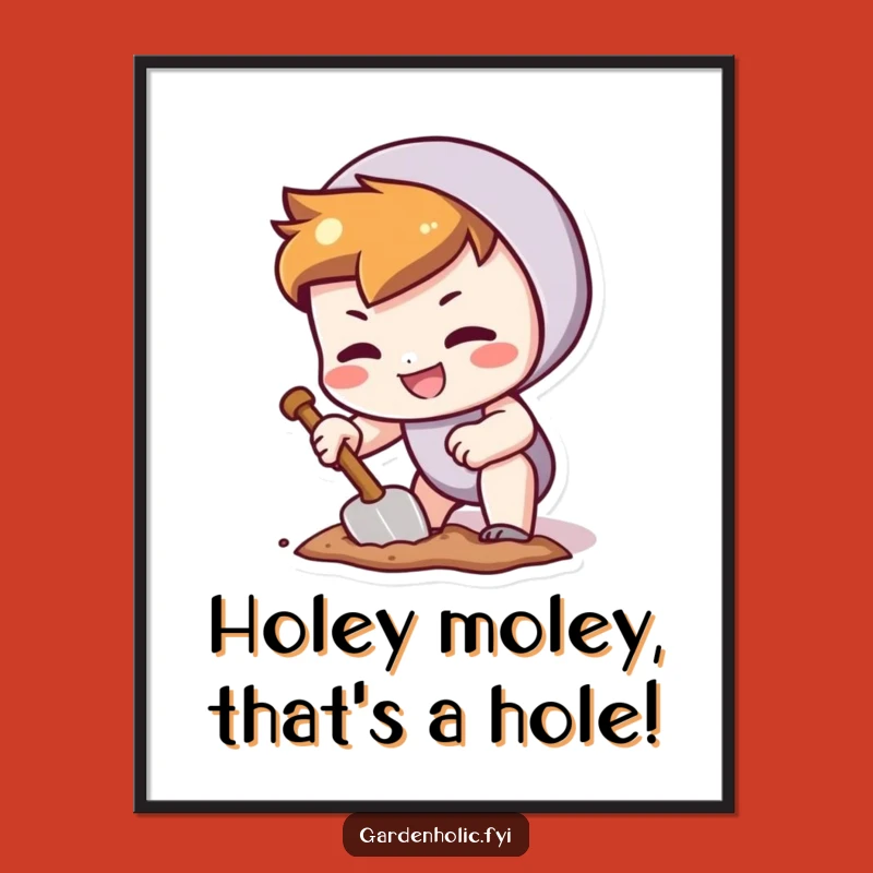 Funny Free Printable Wall Art: Determined Digger Craftsman Decor Downloadable