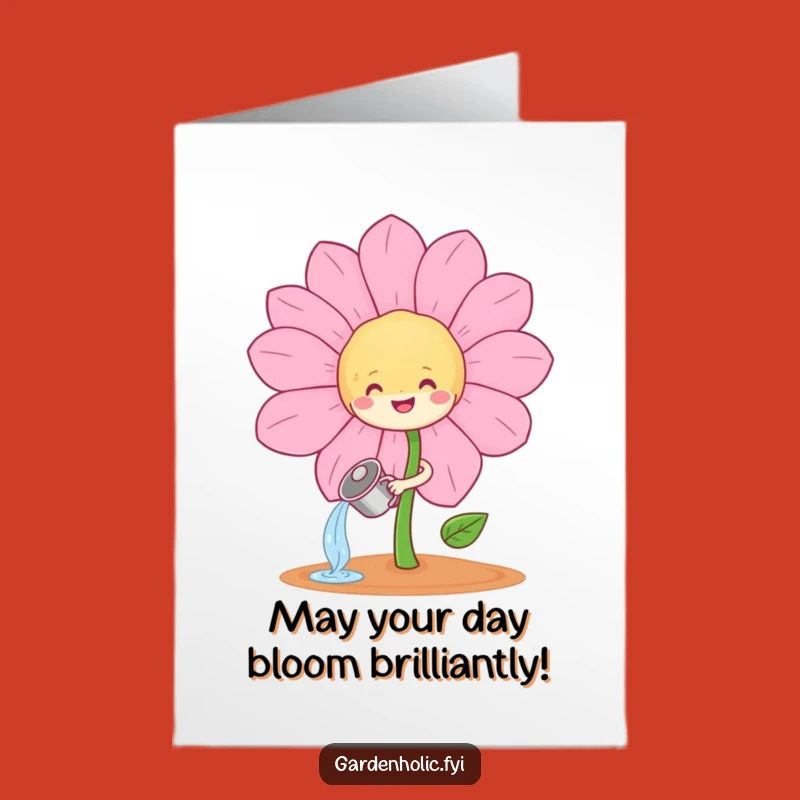 Free Printable Sprout Birthday Card: Funny Downloadable Gift for Gardeners