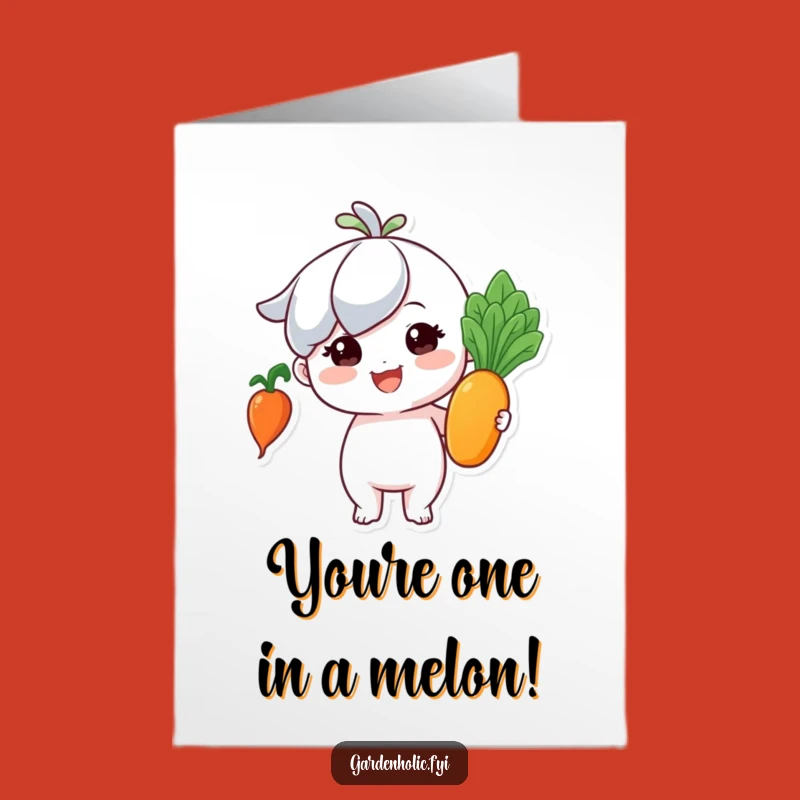 Free Printable Congrats Card: Growing Success with a Shiny Veggie!