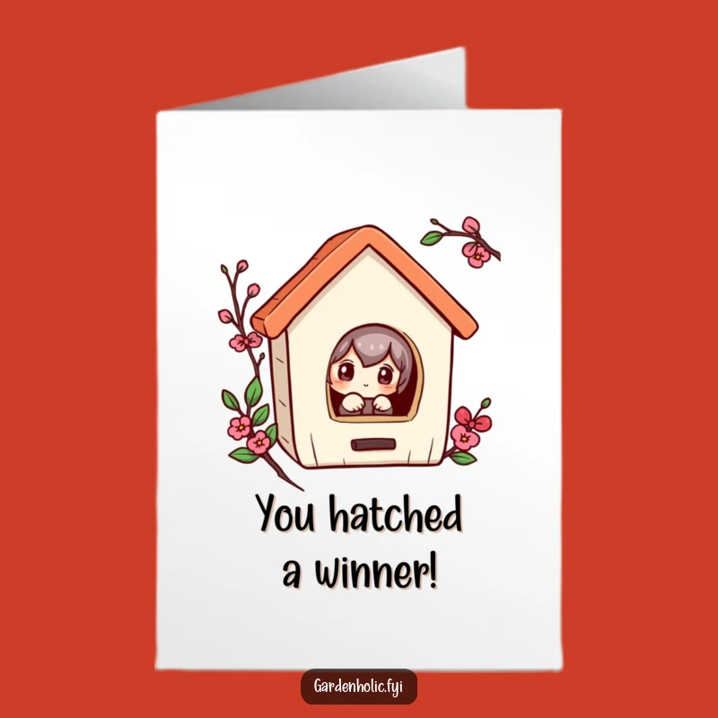 Free Printable Congrats Card: Curious Peek, Humorous Downloadable Greeting for Any Celebration