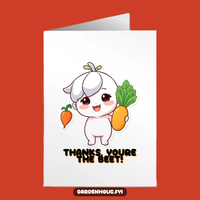 Free Printable Thank You Card: Veggie-tastic Gratitude for Your Kindness!
