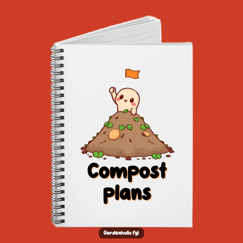 Funny Compost Journal: Tiny Flag Notes, Hilarious Garden Diary, Perfect Funny Gift for Writers