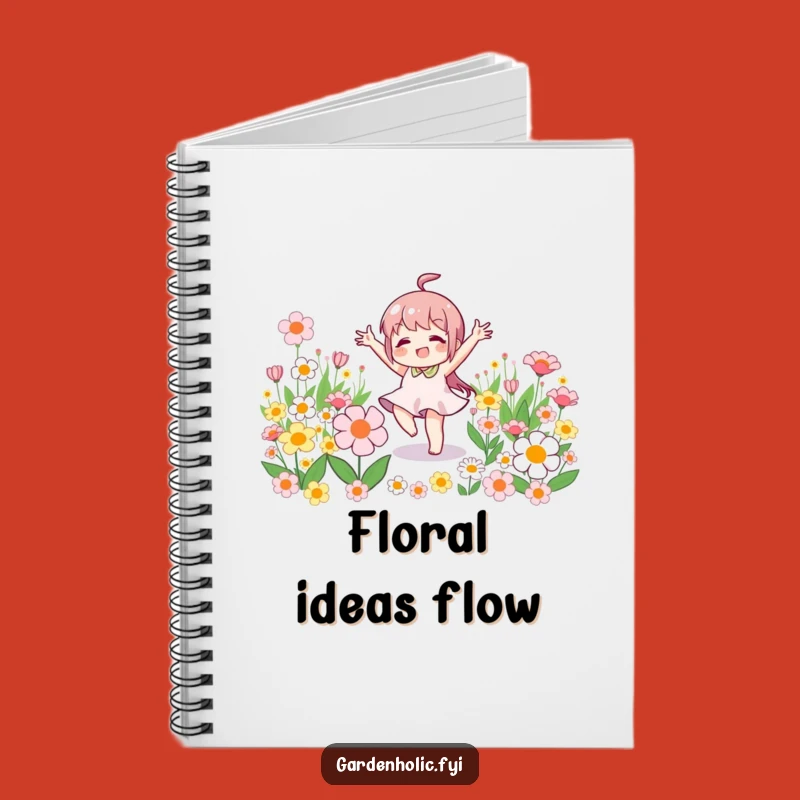 Funny Victory Notebook: Character Dancing Flowers, Hilarious Journal for Joyful Notes