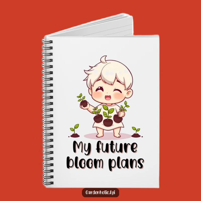 Funny Juggling Seedlings Notebook: Gift for Garden Planners