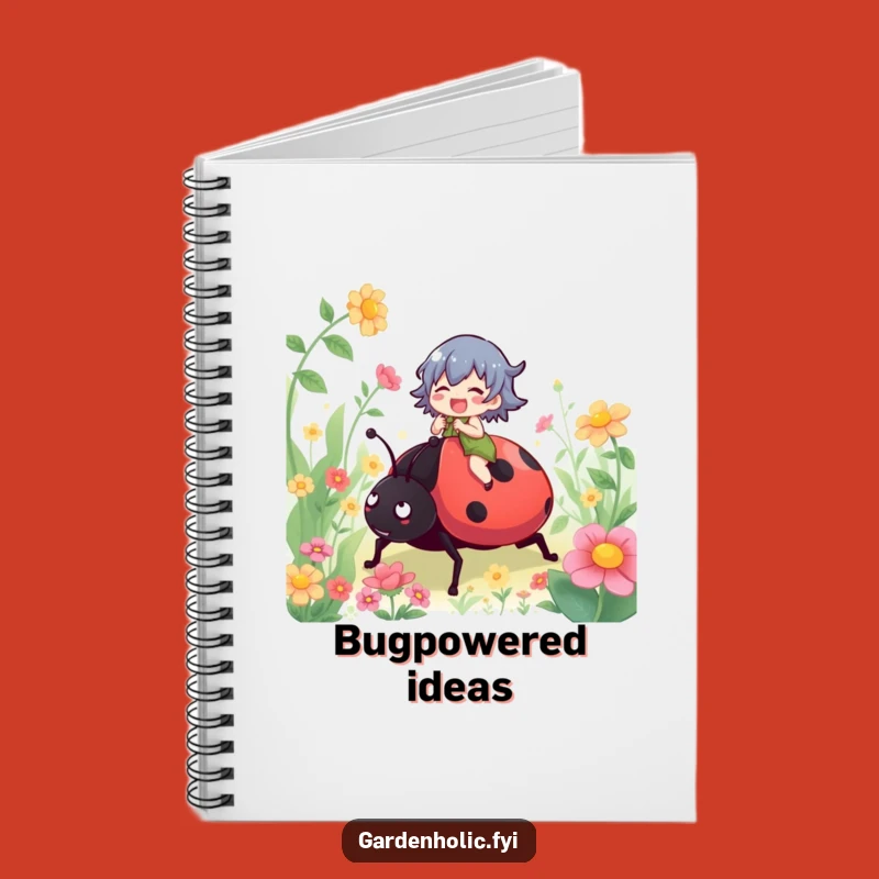 Funny Ladybug Rider Notebook: Journal Your Garden Adventures, Perfect Funny Gift