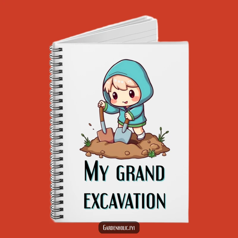 Funny Miniature Shovel Notebook - Jot Down Laughs with This Digging Character Journal!