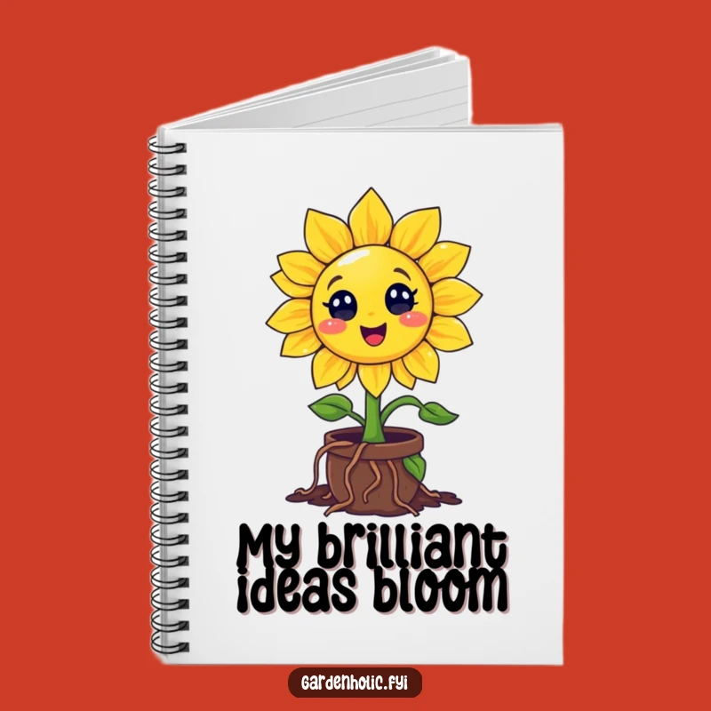 Funny Sunflower Notebook: Jot Down Ideas With Enthusiastic Roots, A Hilarious Gift