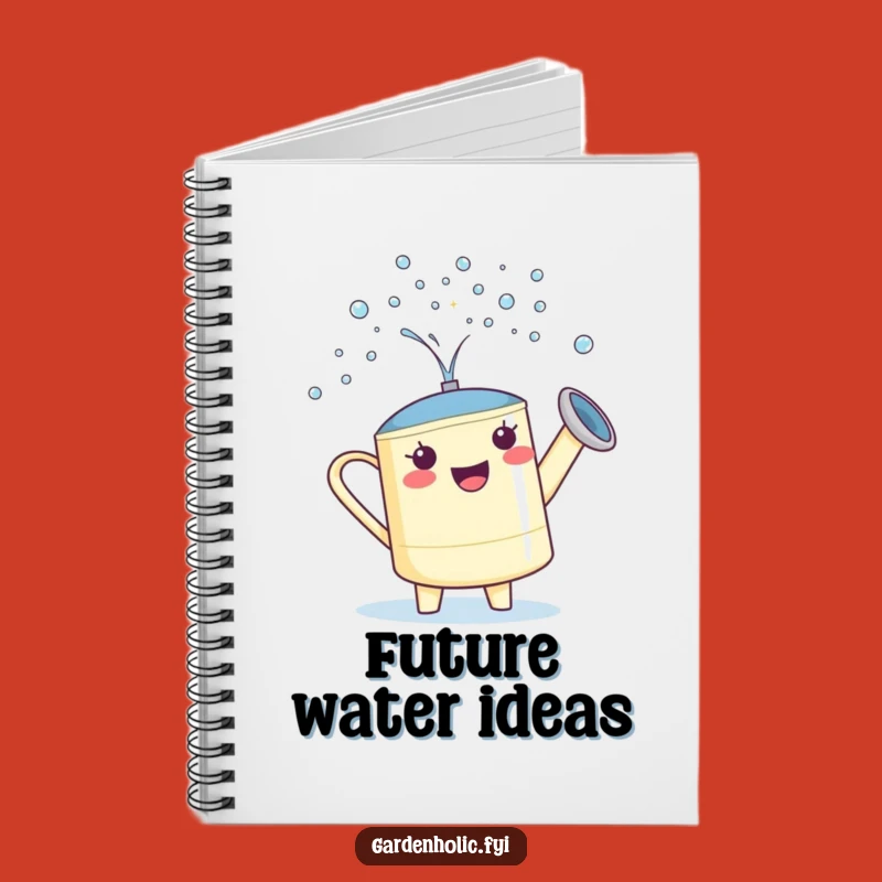 Funny Watering Can Notebook: Proud Gardener Showering Drops, Creative Funny Gift