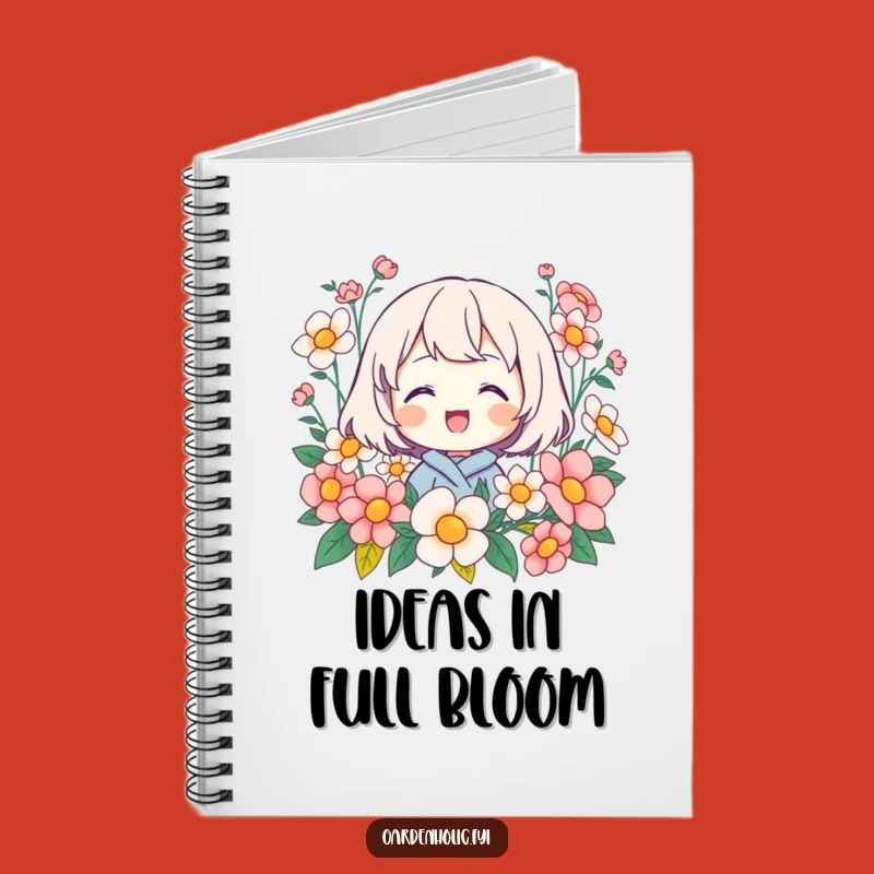 Funny Flower Notebook: Beaming Character Journal for Happy Thoughts and Ideas
