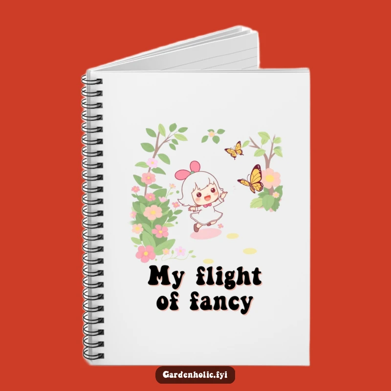 Funny Garden Notebook: Joyful Butterfly Chase Journal for Nature Notes