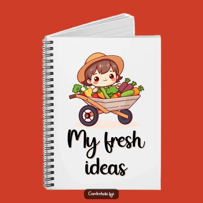 Funny Gardener Notebook: Veggie Wheelbarrow - Jot Down Garden Plans Gift