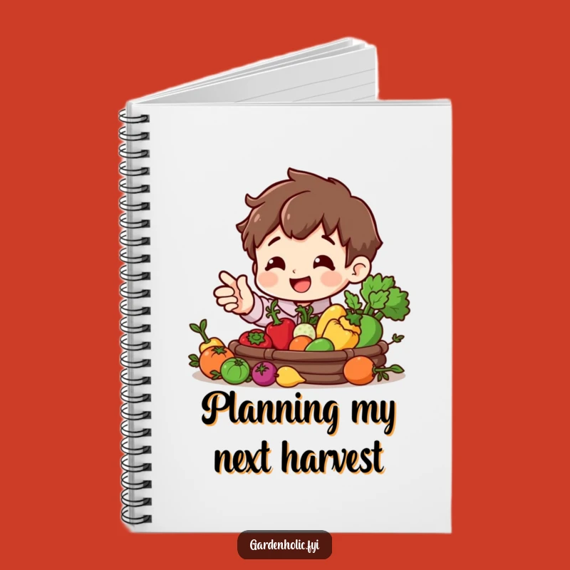 Funny Harvest Character Notebook - Journal Garden Joys Funny Gift