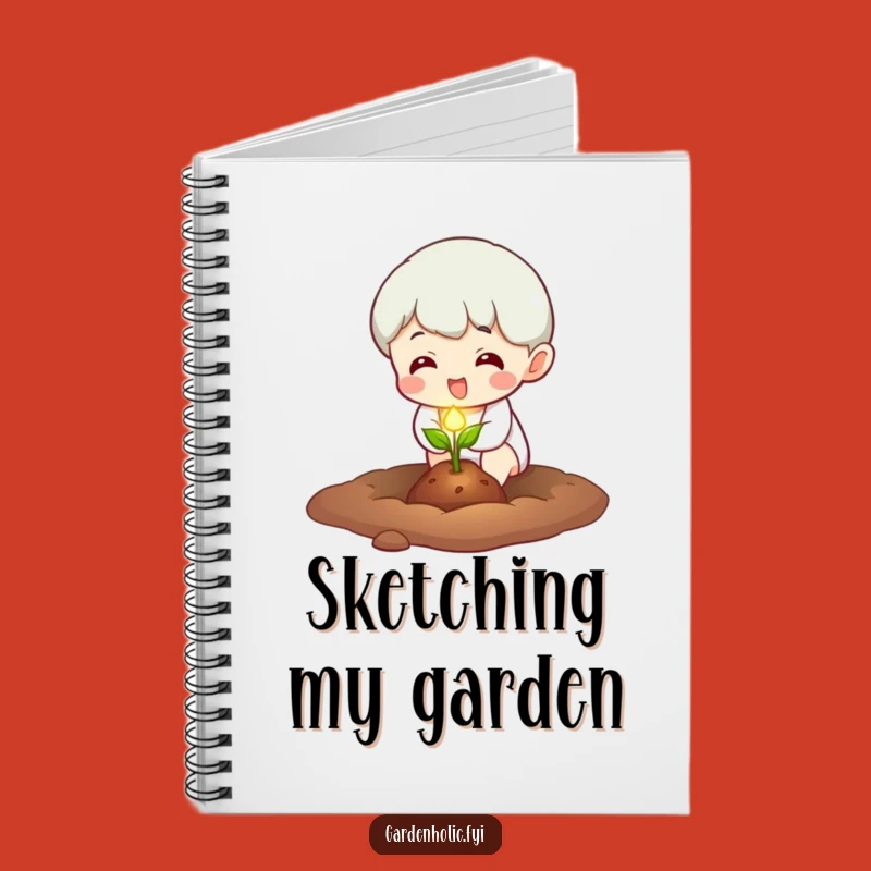 Funny Glowing Seed Planter Notebook - Journaling Character Planting, Creative Funny Gift for Ideas