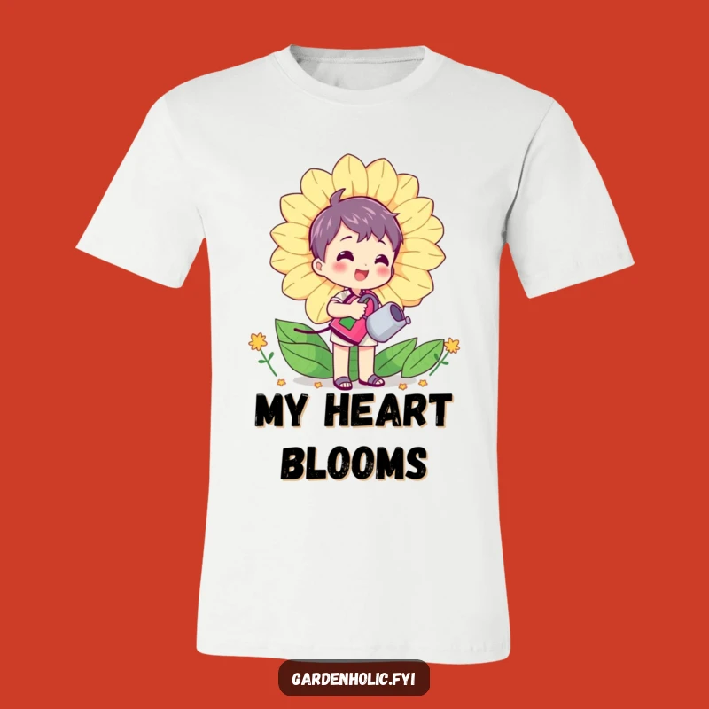 Funny Gardener T-Shirt: Happy Flower Watering, Perfect Gift for Plant Lovers