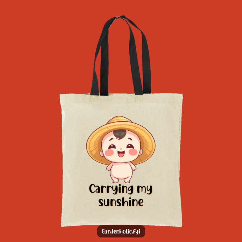 Funny Proud Tote Bag: Entity Straw Hat Carrier, Durable Humorous Gift for Winners!