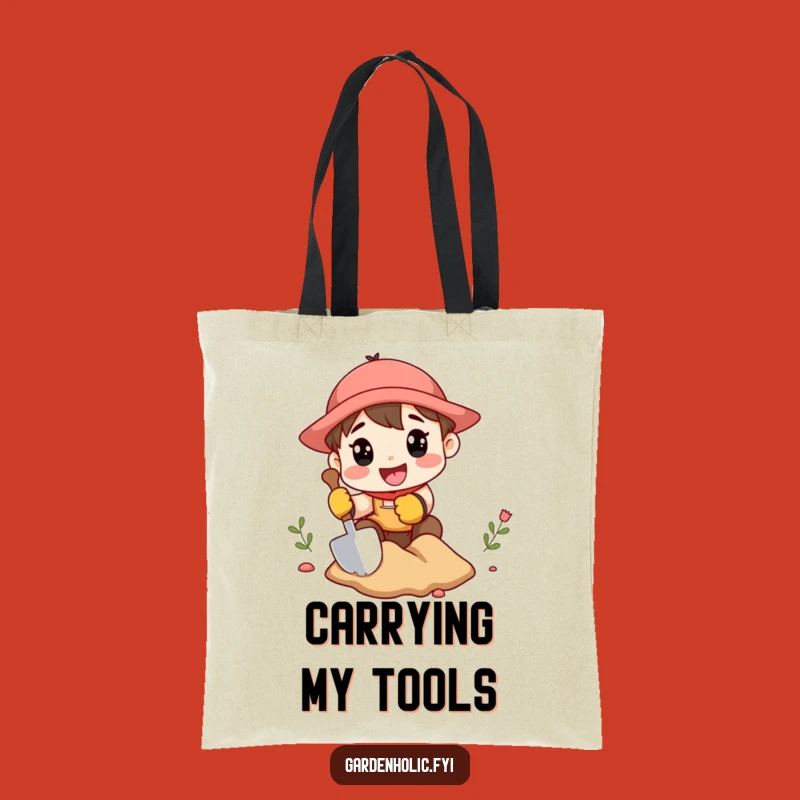 Funny Gardener Tote Bag: Mini Shovel Design, Practical Funny Gift for Diggers